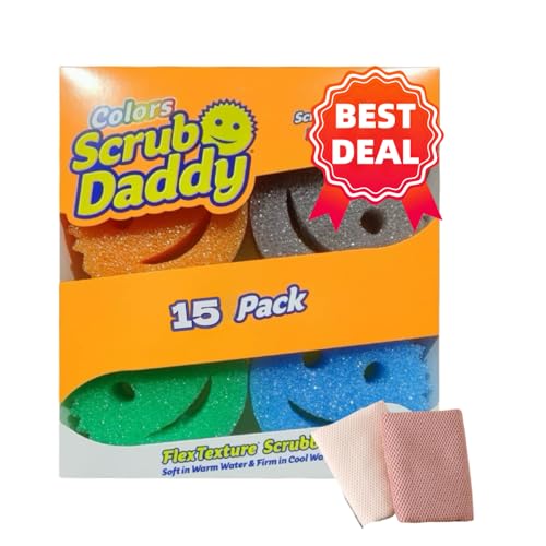 Sponges Set - Variety Colors - Scratch-Free Multipurpose Dish Sponge(15Pack)&
