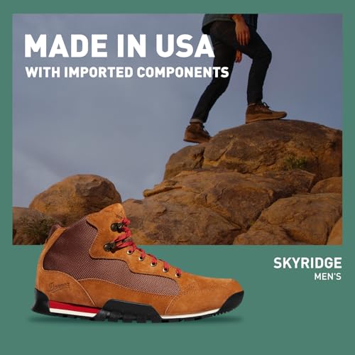 Image of Danner Skyridge Hiking Boots for Men - Waterproof, with Durable Suede & Cotton Ripstop Upper, Breathable Lining, Comfort Footbed & Traction Outsole