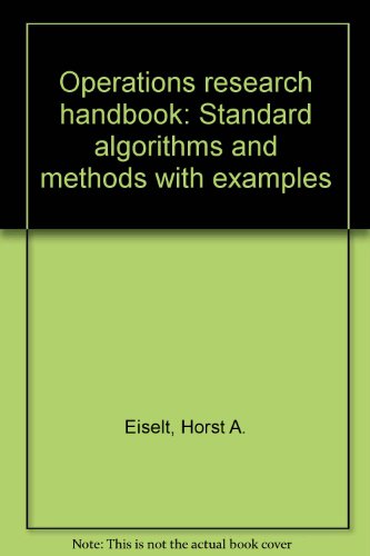 『Operations Research Handbook: Standard Algorithms and - 読書メーター