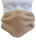 Fleece Double Layer Cold Weather Face Mask - Beige