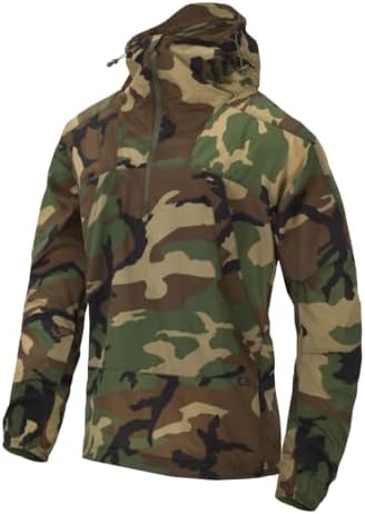 Helikon-Tex WINDRUNNER Windshirt, US Woodland Camo, Hooded Rain Jacket