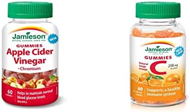 Jamieson Apple Cider Vinegar Gummies and Vitamin C Gummies Bundle (60 Count Each) Jamieson Apple Cider Vinegar Gummies and Vitamin C Gummies Bundle (60 Count Each)