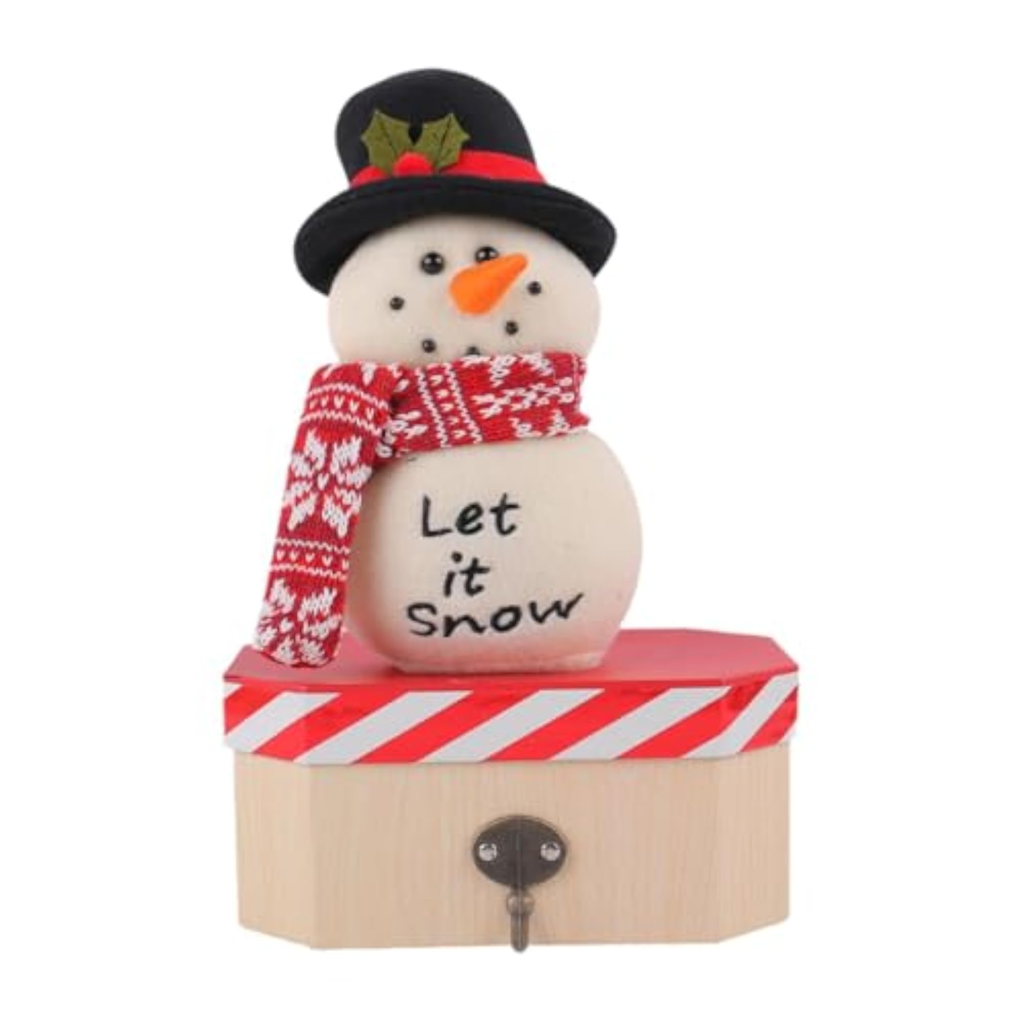 Snowman Figurine Candy Box for Holiday Table