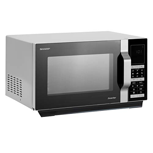 Sharp R890S 4-in-1 Flatbed Mikrowelle mit Heißluft, Grill und Konvektion / 28 L / 900 W / 1100 W Quarzgrill / 2100 Konvection / 14 Automatikprogramme / Gewicht- und zeitgesteuertes Auftauen / schwarz 3 Sharp R890S 4-in-1 Flatbed Mikrowelle mit Heißluft, Grill und Konvektion / 28 L / 900 W / 1100 W Quarzgrill / 2100 Konvection / 14 Automatikprogramme / Gewicht- und zeitgesteuertes Auftauen / schwarz