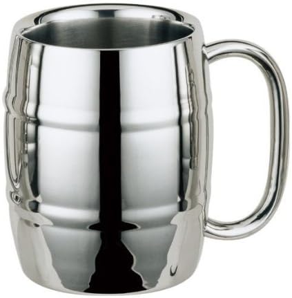 UName Double Wall Stainless Steel Barrel Mug,430ml,15oz UN020