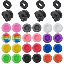 HEKUTU Controller Accessories Thumbstick Grips for Xbox, 2 Pairs HIGH Stick, 32 PCS Joystick Thumb Grips Extenders and 4 PCS Precision Rings Attachments for Xbox One & Series X Control