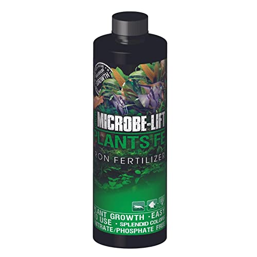 MICROBE-LIFT Bloom and Grow Iron, Aquatic Plant Supplement, Brings Out Vibrant Color, Prevents Yellowing, 8oz
