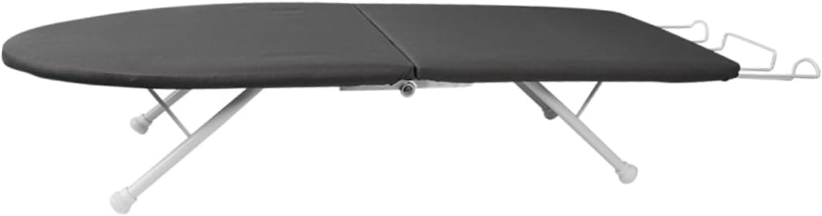 Cabilock Mini Folding Ironing Board Tabletop Ironing Stool with Heat-Resistant Cover for Home Use and Travel