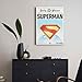 Open Road Brands DC Comics Superman Daily Planet Wood Wall Decor - Classic Superman Newspaper Wall Art for Home or Office