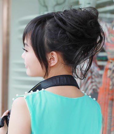 CAISHA Bun Hairpiece Ponytail Hepburn-Bun Scrunchie Updo Black DC10, black #1 DC10 - Image 5