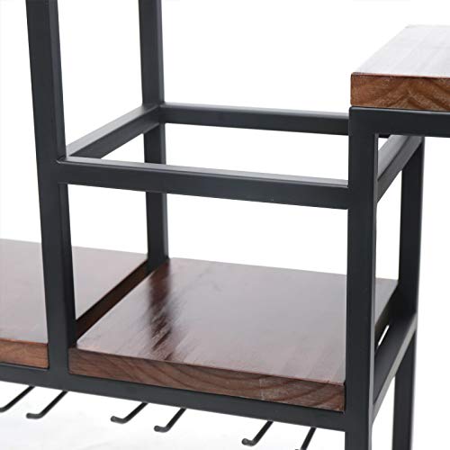 NaMaSyo Portabottiglie in legno da appendere e