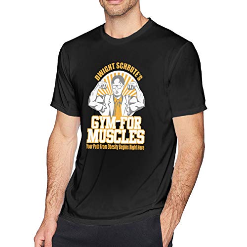 Coollemon Dwight Schrute's Gym Muscles Men's T-Shirt Black XL