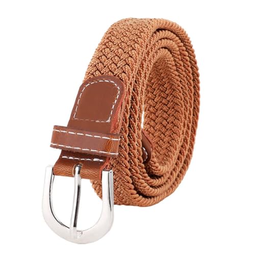 EUBUY Elastic Braided Belt, Braided Canvas Woven Elastic Stretch Belts for Men Women Junior Golf Casual Jeans Shorts Pants, Woven Stretch Belt with Multicolored