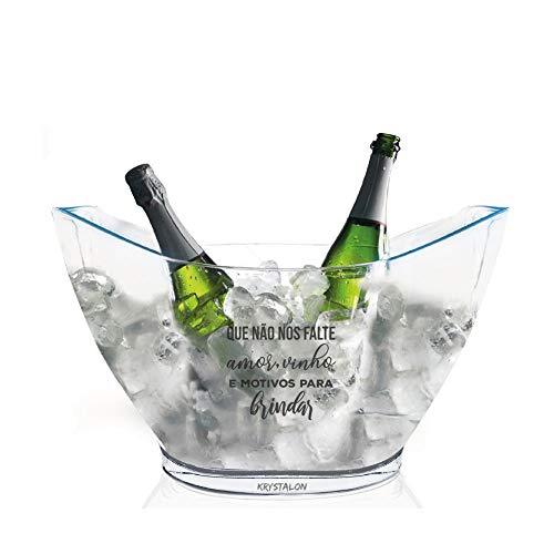 Champanheira Personalizada Amor, Vinho e Motivos