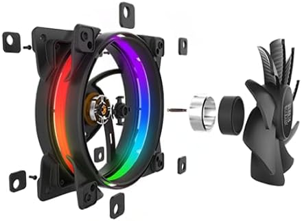 PCCOOLER Corona 5-in-1 FGRB Kit, 120mm 4Pin PWM Fan-Addressable RGB
