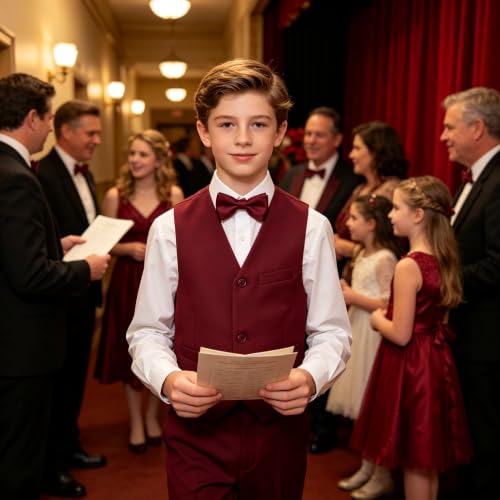 Image of Kids Vest for Boys Formal Suit Vests