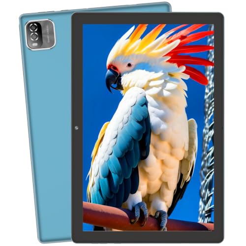 Image of 10 in Android Tablet 64GB+1TB, 1280x800 IPS Dual Camera 6000mAh (Blue)