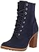 Timberland Women's Glancy 6 Ankle Bootie, Dark Blue, 7.5 M US