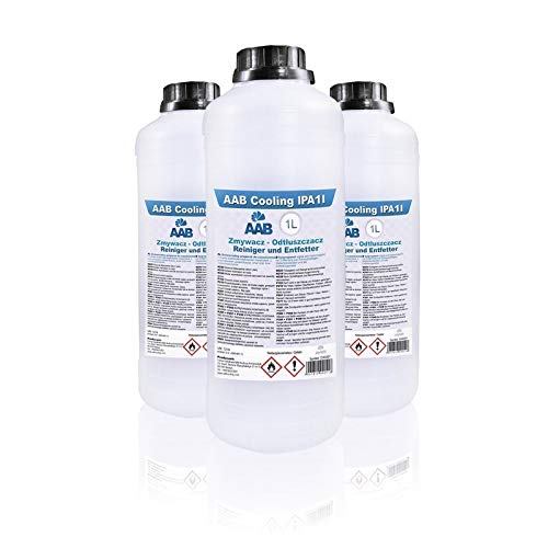 IPA 1L - 3 Stück Satz - Spiritus, Universelles Cleaner Nägel, Ethanol, Fetten, Ölen Alkoholreiniger, Druckkopfreiniger in Einer Großen