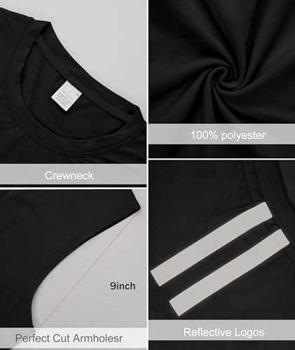 Holure 3 Pack Men'S Gym Tank Tops Workout Sleeveless T-Shirts Athletic Muscle Tank Training Bodybuilding Shirtsblack/White/Pink Xl thumb #4