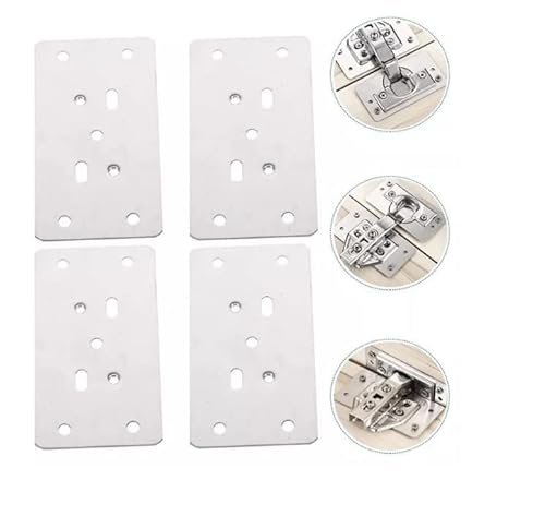 Kit 10 Placa De Reparo Para Consertar Dobradiça Armário Mdf