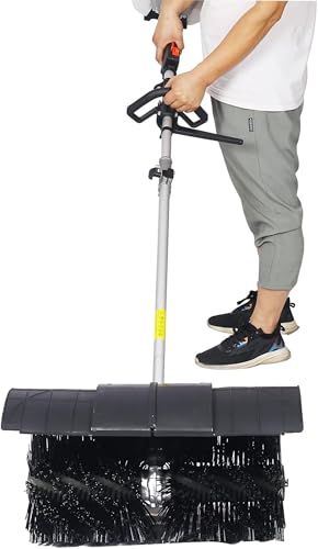XUXIAO Barredora de Mano a Gasolina de 52 CC y 2,3 HP, con Montaje Lateral para Nieve, Ideal para Limpieza de entradas, Calles, césped, Nieve y césped Artificial