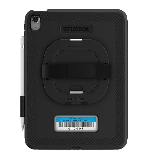 Image of OtterBox Defender Series for Business (Screenless Edition) W /KICKSTND /HANDSTRP for iPad 10th Gen (ONLY) - Black (Non-Retail Packaging)