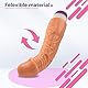 Realistischer Dildo 18cm Länge ⌀3.5-4.3cm ABS TPR Realistic Dildo mit sanfter Vibrationsregulierung Dildo Realistisch Wasserdicht Vibration für Frauen Realistische Dildos Diloschwanz für Frauen D10-2