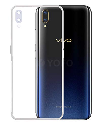 YOFO Silicone Back Cover with Camera Protection & Anti Dust Plug for Vivo V11 Pro - (Transparent) (B08ML7QZGC) Amazon Price History, Amazon Price Tracker