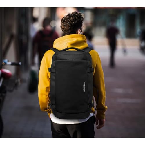 Kamlui Laptop Backpack for Men 15.6-inch Travel- Computer Case Laptop Bag Large Capacity Business Weekender Satchel Purse Fashion Black2