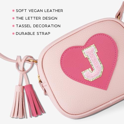 Image of KKXIU Birthday Gifts for Girls Initial Toddler Purse Cute Kids Crossbody Bag