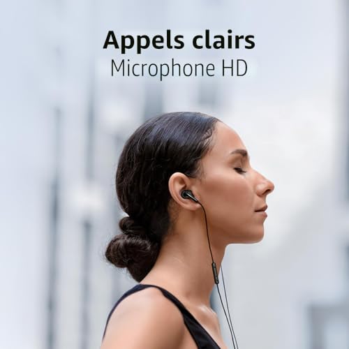 Écouteurs intra-auriculaires Xiaomi Type-C – Transducteurs dynamiques de 12,4 mm, microphone HD intégré, résistance à la poussière et à l'eau IP54, design ergonomique, écouteurs filaires USB-C pour