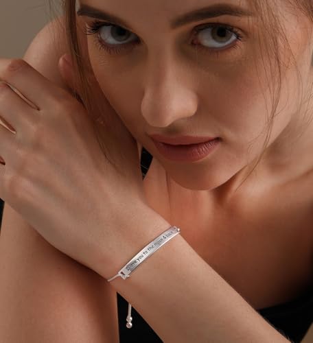 LeCalla Sterling Silver Italian Adjustable Bolo Bracelet | Love Sliding Clasp Ball Bracelets for Women | Birthday for Mom Friendship Sister2