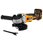 Cordless Angle Grinder 115mm (4-1/2"), 18V/20V Brushless Grinder Tool Compatible with DEWALT 20V MAX Battery, 4 Variable Speeds Up to 8500RPM, Portable Power Tool for Cutting & Grinding (Bare Tool)