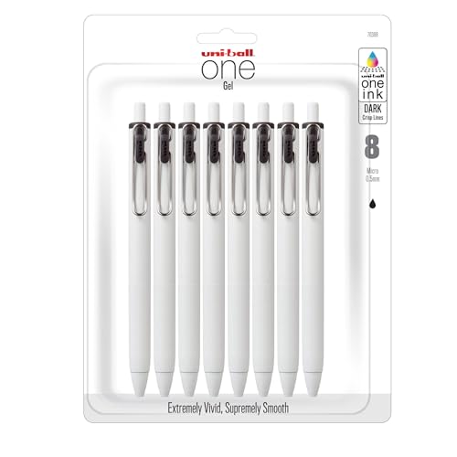 Stylos gel Uniball One noir 0,5 mm haute précision | Rechargeables
