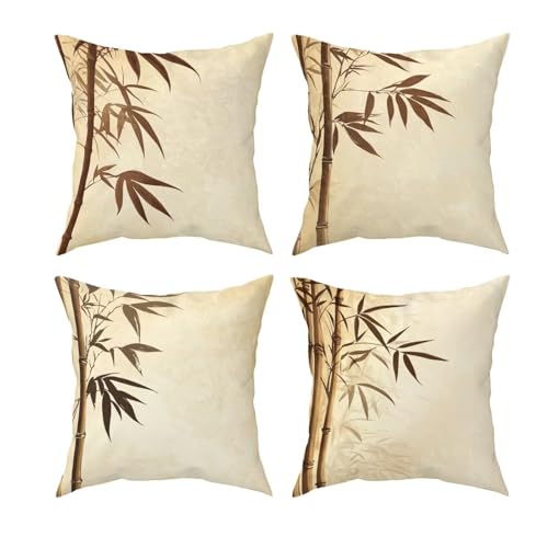 Coussin extérieur imperméable lot de 4 lavable avec impression G-46