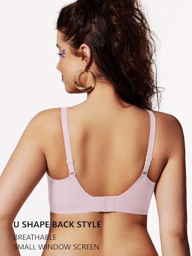 Push Up Bras for Women No Underwire Seamless Comfortable Deep V Bra Tshirt Bras with Support and Lift
