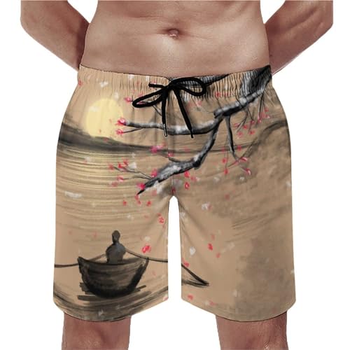 Shorts de bain homme prune UMENG, le maillot idéal pour vos après-midis à la plage