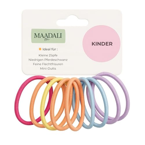 Bunte Haargummis für Kinder, 20 Stück – Weiche & spurlose...