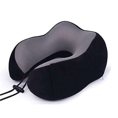 Preisvergleich Produktbild Reisekissen, Weicher Bequemer Breathable Hardy Gedächtnis-Kissen Buffer Körper Entspannung Druck Lindern Halsschmerzen Geeignet Für Die Ganze Familie,Schwarz