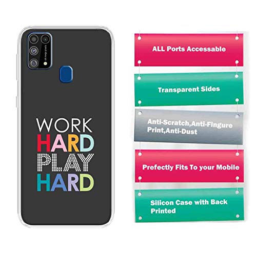 Image of Amazon Brand - Solimo TPU Designer Multicolor Typography Printed Soft Back Case Mobile Cover For Samsung Galaxy M31 / M31 Prime / F41