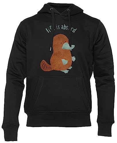 Hoodie Noir Unisex Platypi Don't Lie Idéal pour Vos Sorties Citadines et Week-ends