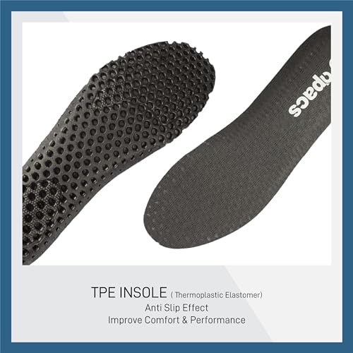 Image of Apacs Champ 303 (CP-303-XY) Non-Marking Professional Badminton Shoes | Ideal for Indoor Games (Badminton, Tennis, Volleyball, Squash) Durable | Super Stable | Hi-Comfy Badminton Shoe Blue (UK 9)