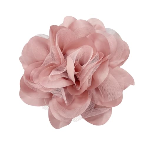 NewZenro Satin Mesh Rose Brooch