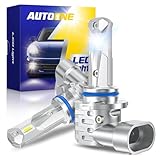 AUTOONE H10 9145 LED Fog Light Bulbs, 6000K Cool White Light, 400% Brightness, 9140 H10 Fog Light, DRL Replacement for Trucks Cars, Play and Plug, Pack of 2