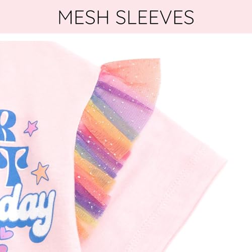 Image of Disney Girls Birthday T-Shirt Infant to Big Kid Sizes (18 Months - 14-16)