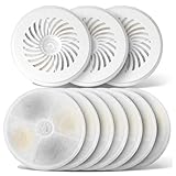 Frsoinor Unidades de filtro 3.0 para fuente potable para mascotas, filtro de repuesto de fibra de carbono activado de algodón para dispensador de agua inteligente para gatos