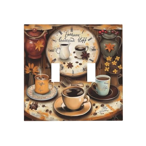 Light-Switch-Cover-Coffee-Mug-Romanticized-Country-Life-2-Gang-Wall-Plate-Double-Light-Switch-Plate-Toggle-Decorative-Outlet-Covers-Electrical-Switchplate-for-Bathroom-Bedroom-Decor Light Switch Cover Coffee Mug Romanticized Country Life 2 Gang Wall Plate Double Light Switch Plate Toggle Decorative Outlet Covers Electrical Switchplate for Bathroom Bedroom Decor