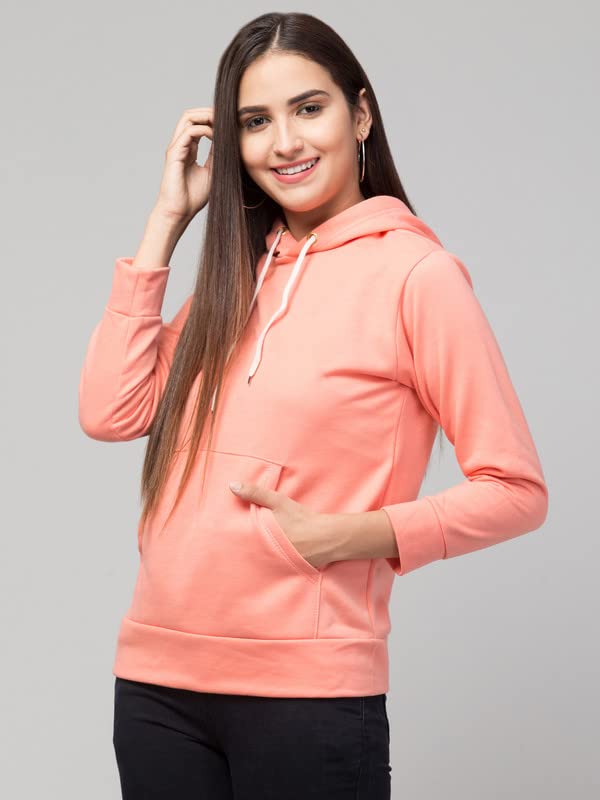 Image of Women's Fleece Plain Hoodie