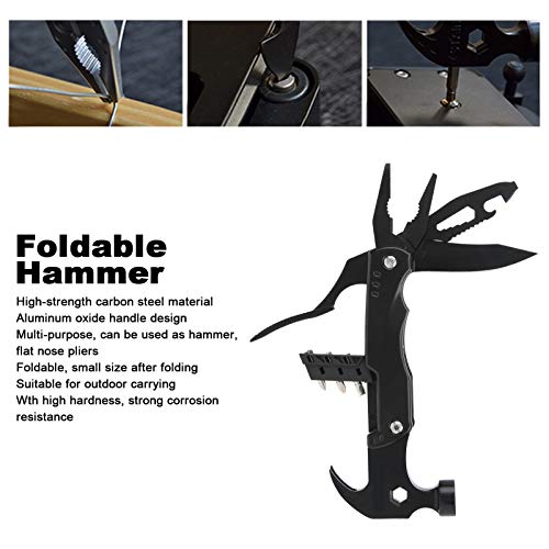 Fafeicy Hammer, Claw Hammer Foldable Portable, Multifunctional Hammer Kit, Diy Tool Kit, For Hammer, Can Opener, Nail Puller, Claw Hammer #TOP7